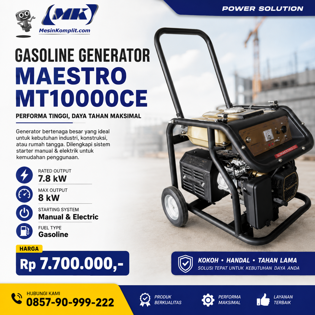 Genset Bensin 7KW (GEN-00...
